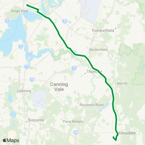 Transperth  map