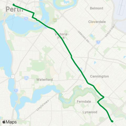 Transperth  map