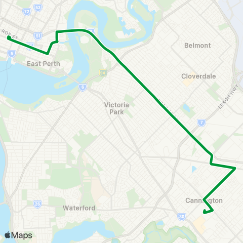 Transperth  map