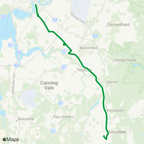 Transperth  map