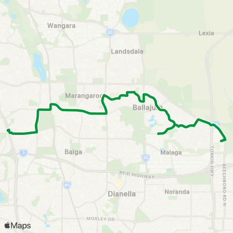 Transperth  map