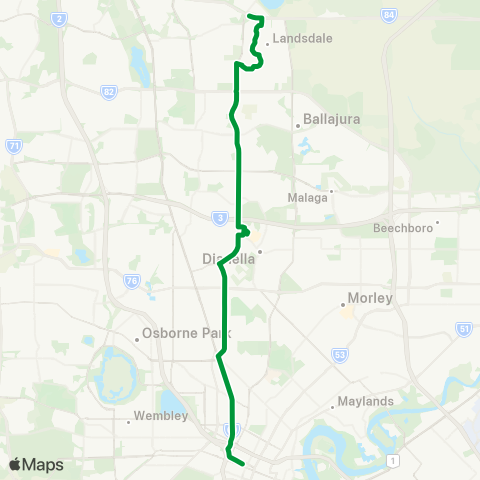 Transperth  map