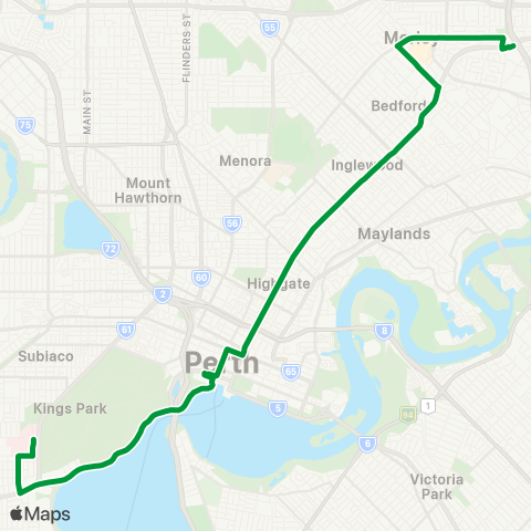 Transperth  map