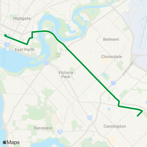 Transperth  map