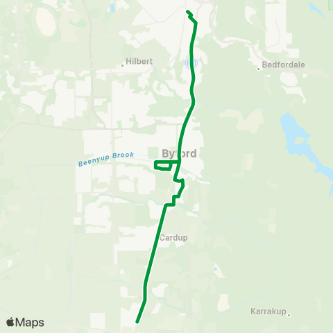 Transperth Armadale - Mundijong map