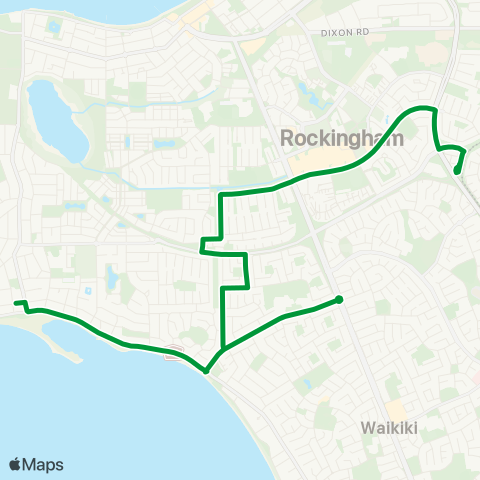 Transperth Rockingham - Shoalwater map