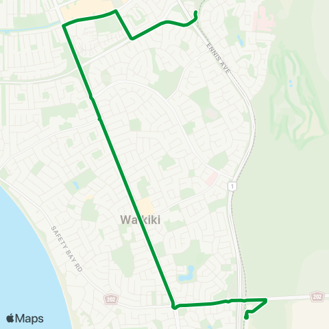 Transperth Rockingham - Mandurah map