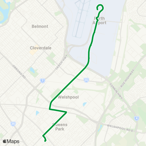 Transperth Elizabeth Qy - Midland map