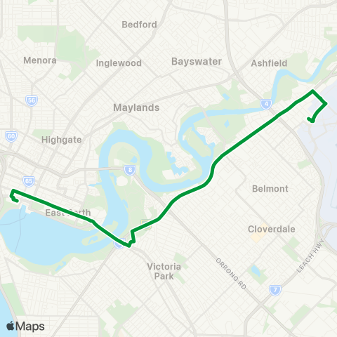 Transperth  map