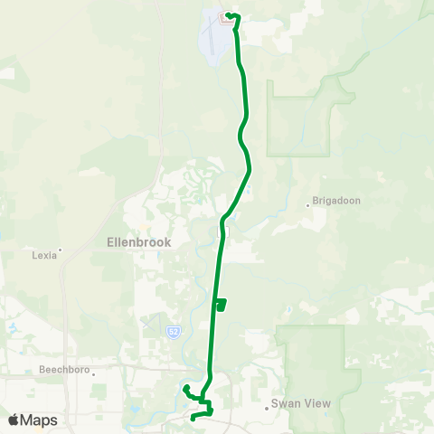 Transperth Midland - Bullsbrook map