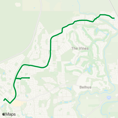 Transperth Bassendean - Caversham map