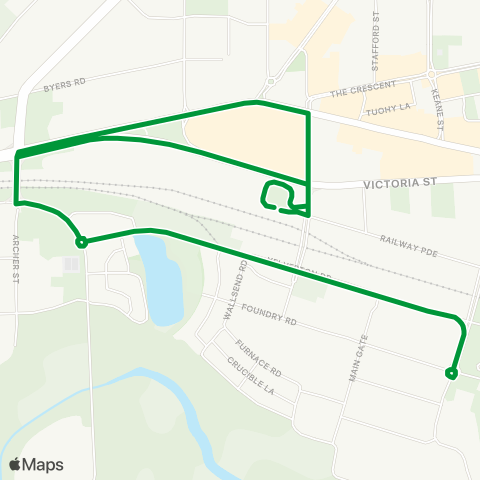 Transperth Midland - Midland Hospital map