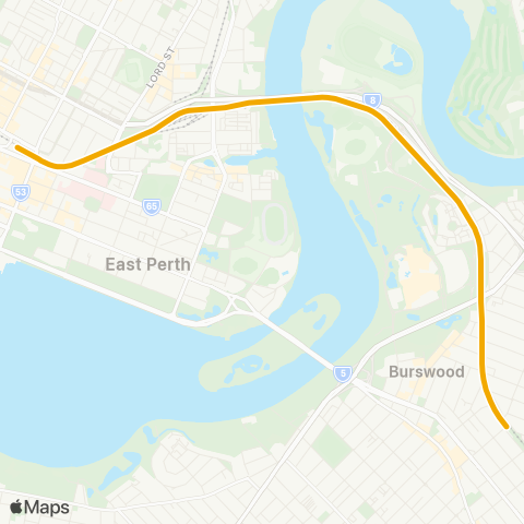 Transperth Armadale map