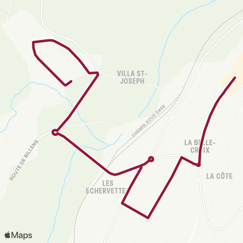 TPF - Transports publics fribourgeois Romont FR, La Maula bas - Romont FR, école primaire map