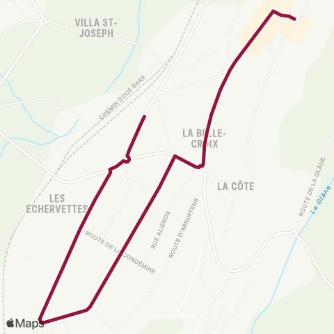 TPF - Transports publics fribourgeois Romont FR, poste - Romont FR, gare map