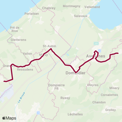 TPF - Transports publics fribourgeois Villarepos, centre - Rueyres-les-Prés, école map