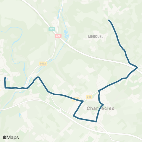 Transports du Pays Voironnais Reaumont le Bessey - Rives Desnos map