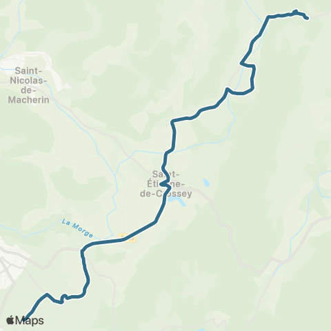 Transports du Pays Voironnais Miribel le Verney - Coublevie Plan Menu map