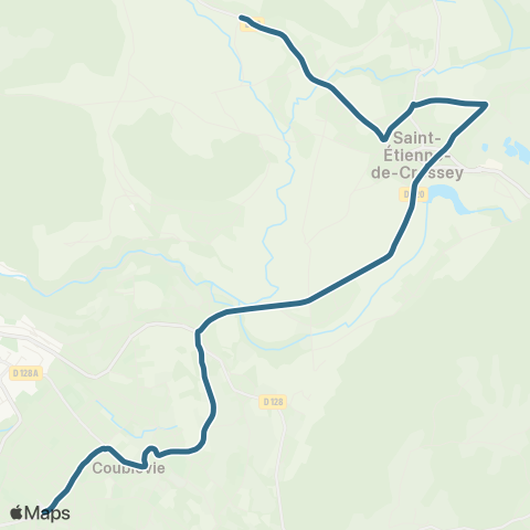 Transports du Pays Voironnais Crossey Gatelière - Coublevie Plan Menu map