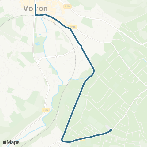 Transports du Pays Voironnais Voiron Gare Nord - Coublevie Plan Menu map