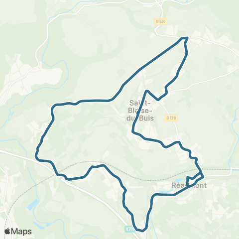 Transports du Pays Voironnais Reaumont Bourg - St Blaise Mairie map