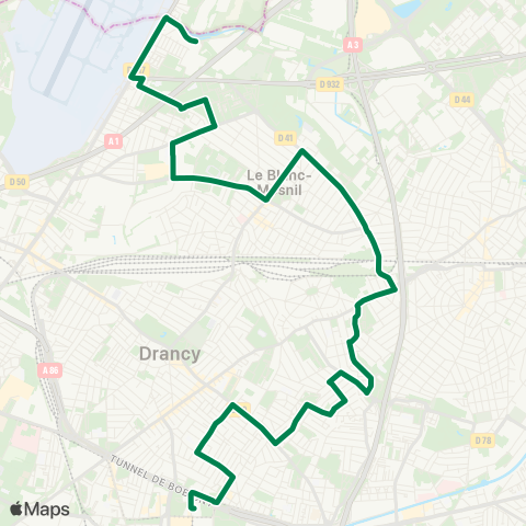 Terres d'Envol Pont-Yblon↔︎Bobigny Pablo Picasso map