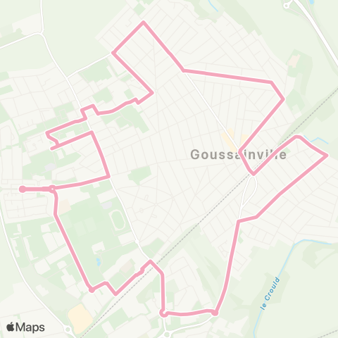 Roissy Ouest Goussainville Gare↔︎Gare de Goussainville map