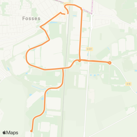 Roissy Ouest Survilliers / Fossés↔︎Survilliers / Fossés map