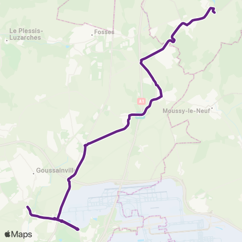 Roissy Ouest Institut Saint-Dominique↔︎Calvaire map