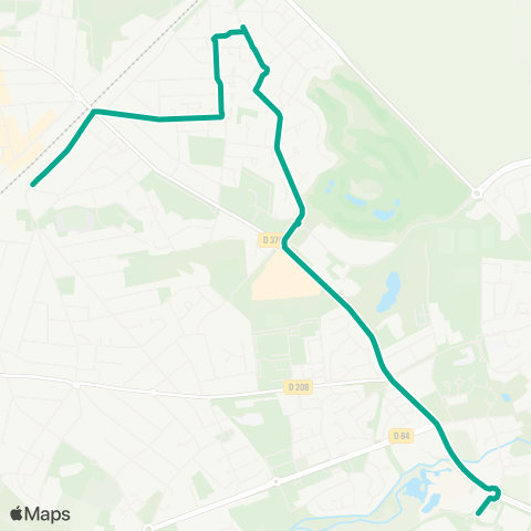 Roissy Ouest Rd-pt de Bonneuil↔︎Gare de Villiers-le-Bel Gonesse Arnouville map