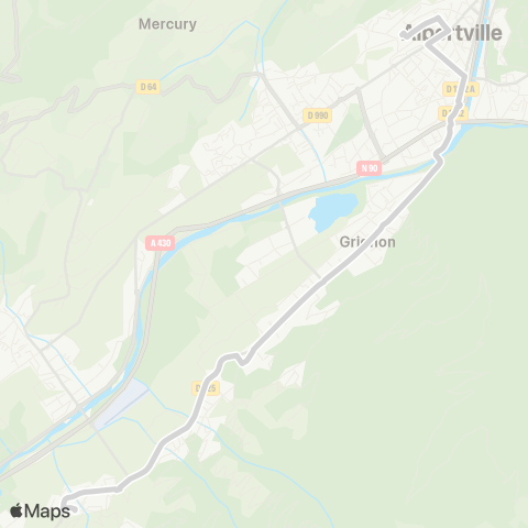 TRA Mobilité Albertville - Croix de l'Orme - St Helene - Chef Lieu map