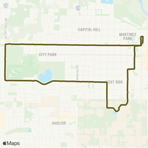 Transfort Laporte, Mulberry and CSU Transit Center map