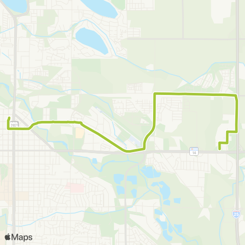 Transfort Northeast Fort Collins map