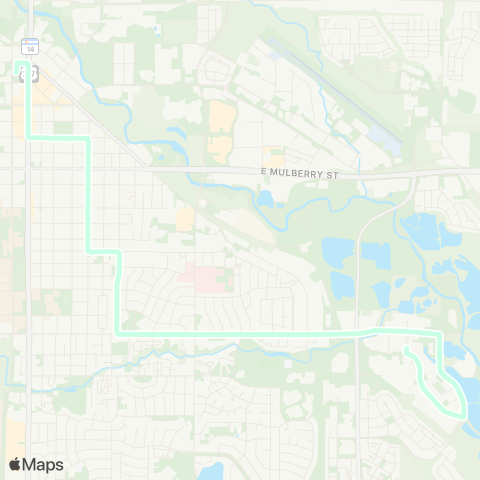 Transfort Downtown Transit Center map