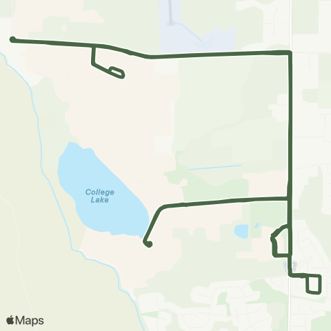 Transfort Foothills Shuttle map