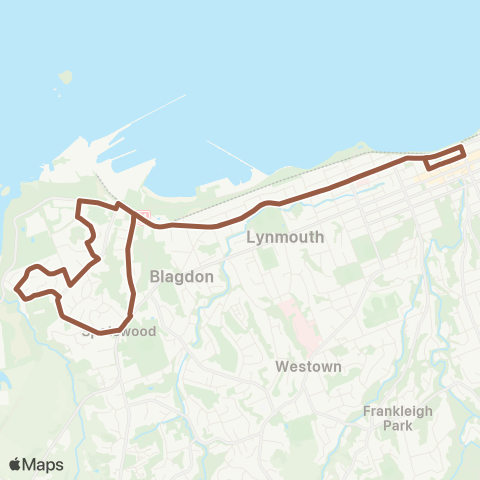 Citylink Commuter buses Moturoa map