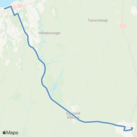 Citylink School buses Inglewood / New Plymouth map