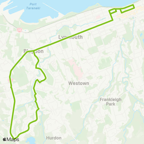 Citylink Commuter buses Whalers Gate map