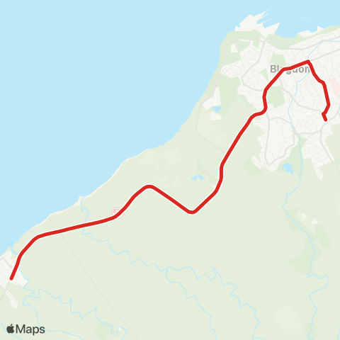 Citylink School buses Oakura to Francis Douglas Memorial Coll map