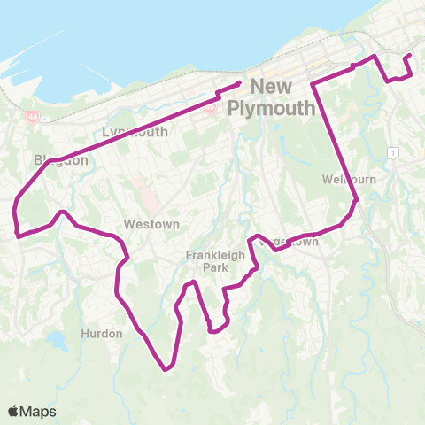 Citylink School buses Orbiter 53 map