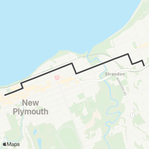 Citylink School buses SHGC to Ariki St (afternoon only) map