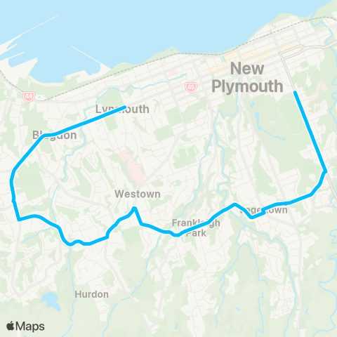 Citylink School buses Orbiter 55 map