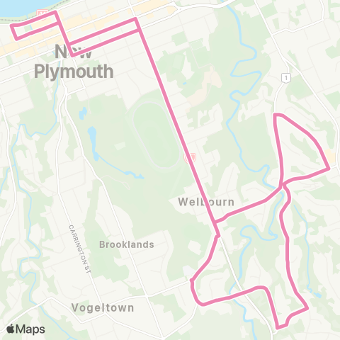 Citylink Commuter buses Welbourn / Highlands Park map