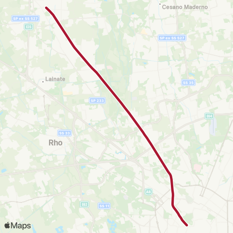 Trenord Saronno-Milano Bovisa-Milano Cadorna map