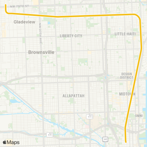 Tri-Rail Downtown Miami Link map