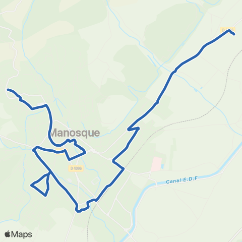 Trans'Agglo Manosque Thomassine - Quintrands map