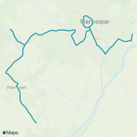 Trans'Agglo Pierrevert - Manosque map