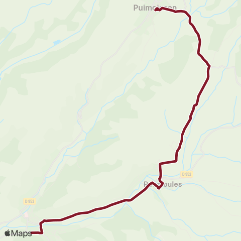 Trans'Agglo Puimoisson - Roumoules - Riez map