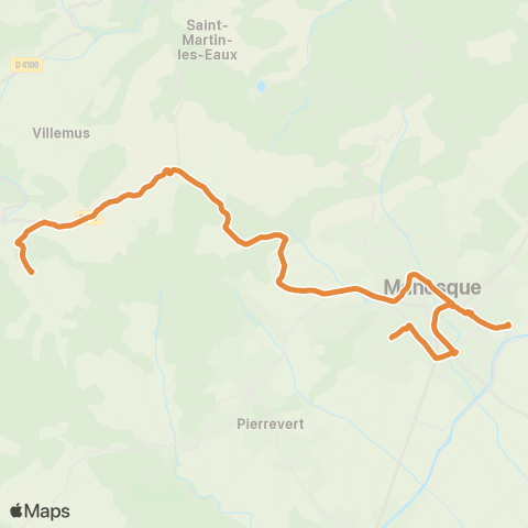 Trans'Agglo Montfuron-Manosque map