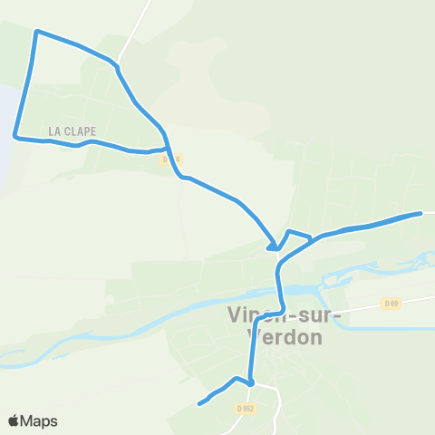 Trans'Agglo Vinon - Vinon map